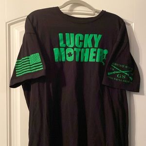 Black and Green St Patty’s day Grunt Style T-shirt.